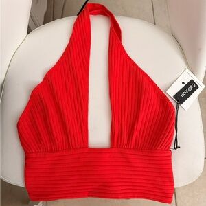 Revolve X Callahan Cropped Red Tank NWT